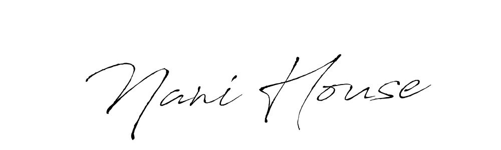Similarly Antro_Vectra is the best handwritten signature design. Signature creator online .You can use it as an online autograph creator for name Nani House. Nani House signature style 6 images and pictures png