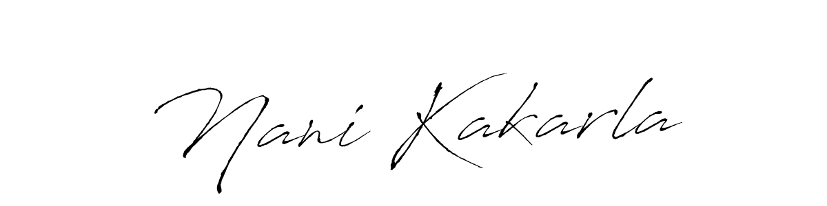 if you are searching for the best signature style for your name Nani Kakarla. so please give up your signature search. here we have designed multiple signature styles  using Antro_Vectra. Nani Kakarla signature style 6 images and pictures png