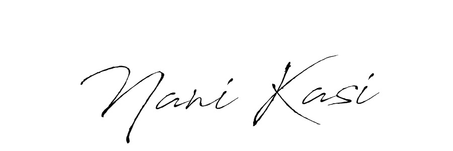 How to make Nani Kasi signature? Antro_Vectra is a professional autograph style. Create handwritten signature for Nani Kasi name. Nani Kasi signature style 6 images and pictures png