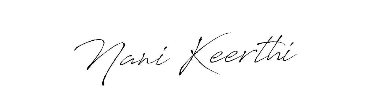 This is the best signature style for the Nani Keerthi name. Also you like these signature font (Antro_Vectra). Mix name signature. Nani Keerthi signature style 6 images and pictures png