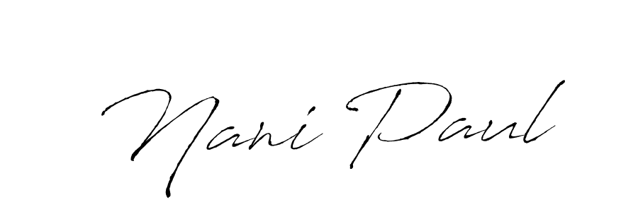 Once you've used our free online signature maker to create your best signature Antro_Vectra style, it's time to enjoy all of the benefits that Nani Paul name signing documents. Nani Paul signature style 6 images and pictures png