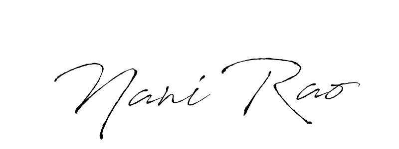 See photos of Nani Rao official signature by Spectra . Check more albums & portfolios. Read reviews & check more about Antro_Vectra font. Nani Rao signature style 6 images and pictures png