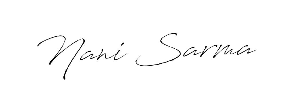 Once you've used our free online signature maker to create your best signature Antro_Vectra style, it's time to enjoy all of the benefits that Nani Sarma name signing documents. Nani Sarma signature style 6 images and pictures png