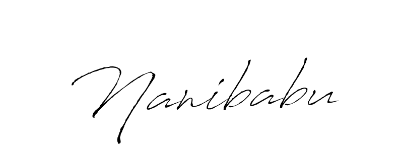 Also we have Nanibabu name is the best signature style. Create professional handwritten signature collection using Antro_Vectra autograph style. Nanibabu signature style 6 images and pictures png