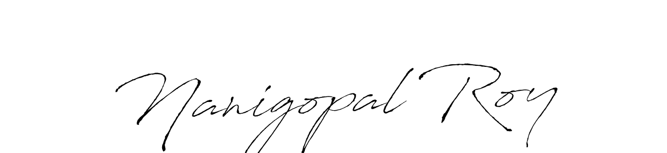 Design your own signature with our free online signature maker. With this signature software, you can create a handwritten (Antro_Vectra) signature for name Nanigopal Roy. Nanigopal Roy signature style 6 images and pictures png