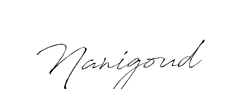 Similarly Antro_Vectra is the best handwritten signature design. Signature creator online .You can use it as an online autograph creator for name Nanigoud. Nanigoud signature style 6 images and pictures png