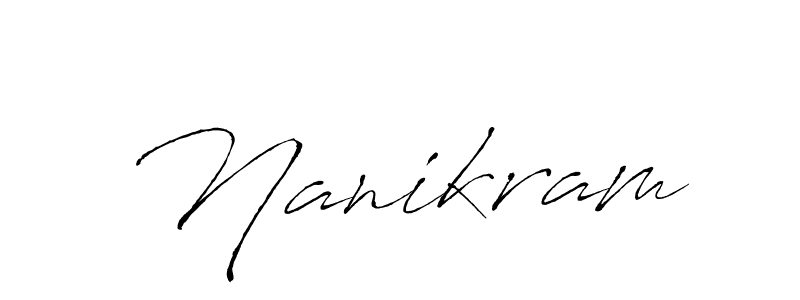 Nanikram stylish signature style. Best Handwritten Sign (Antro_Vectra) for my name. Handwritten Signature Collection Ideas for my name Nanikram. Nanikram signature style 6 images and pictures png