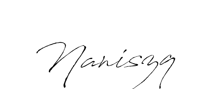 How to make Naniszq name signature. Use Antro_Vectra style for creating short signs online. This is the latest handwritten sign. Naniszq signature style 6 images and pictures png
