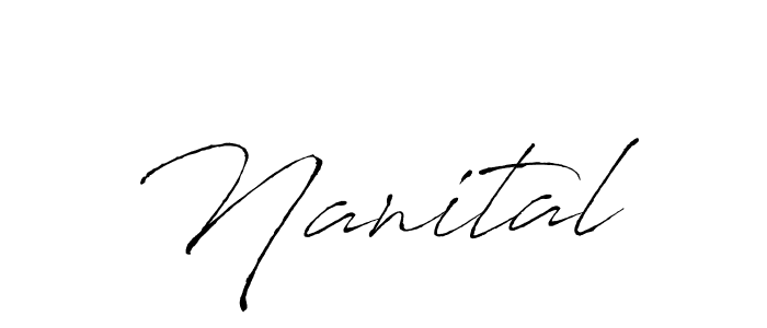 Nanital stylish signature style. Best Handwritten Sign (Antro_Vectra) for my name. Handwritten Signature Collection Ideas for my name Nanital. Nanital signature style 6 images and pictures png