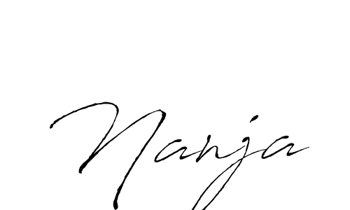 Similarly Antro_Vectra is the best handwritten signature design. Signature creator online .You can use it as an online autograph creator for name Nanja. Nanja signature style 6 images and pictures png