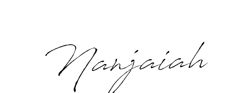 How to make Nanjaiah name signature. Use Antro_Vectra style for creating short signs online. This is the latest handwritten sign. Nanjaiah signature style 6 images and pictures png