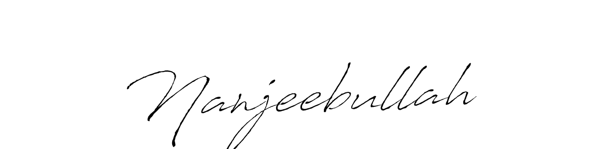Create a beautiful signature design for name Nanjeebullah. With this signature (Antro_Vectra) fonts, you can make a handwritten signature for free. Nanjeebullah signature style 6 images and pictures png