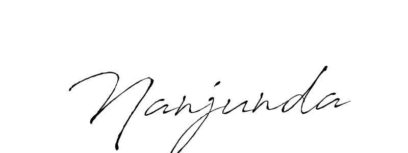 Also we have Nanjunda name is the best signature style. Create professional handwritten signature collection using Antro_Vectra autograph style. Nanjunda signature style 6 images and pictures png