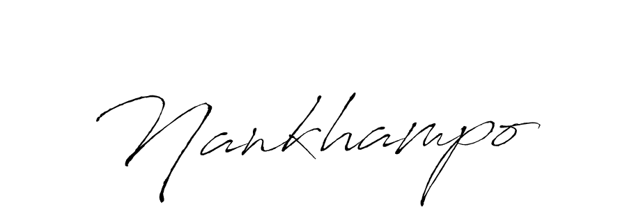 It looks lik you need a new signature style for name Nankhampo. Design unique handwritten (Antro_Vectra) signature with our free signature maker in just a few clicks. Nankhampo signature style 6 images and pictures png