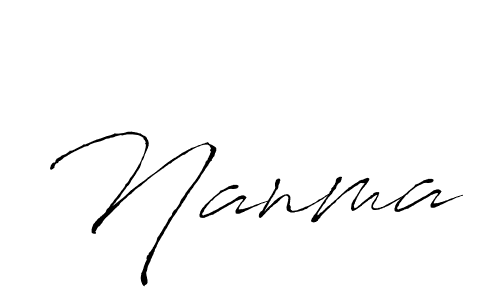 You should practise on your own different ways (Antro_Vectra) to write your name (Nanma) in signature. don't let someone else do it for you. Nanma signature style 6 images and pictures png