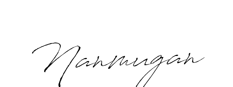if you are searching for the best signature style for your name Nanmugan. so please give up your signature search. here we have designed multiple signature styles  using Antro_Vectra. Nanmugan signature style 6 images and pictures png