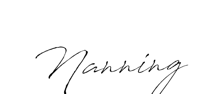 Antro_Vectra is a professional signature style that is perfect for those who want to add a touch of class to their signature. It is also a great choice for those who want to make their signature more unique. Get Nanning name to fancy signature for free. Nanning signature style 6 images and pictures png