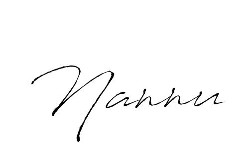 Design your own signature with our free online signature maker. With this signature software, you can create a handwritten (Antro_Vectra) signature for name Nannu. Nannu signature style 6 images and pictures png