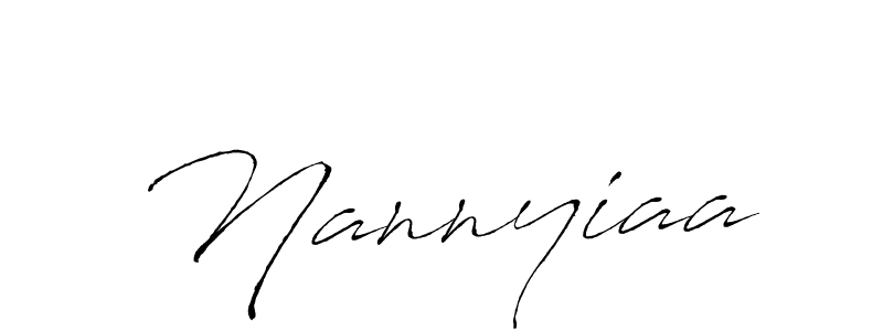 The best way (Antro_Vectra) to make a short signature is to pick only two or three words in your name. The name Nannyiaa include a total of six letters. For converting this name. Nannyiaa signature style 6 images and pictures png