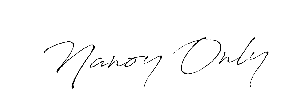 Once you've used our free online signature maker to create your best signature Antro_Vectra style, it's time to enjoy all of the benefits that Nanoy Only name signing documents. Nanoy Only signature style 6 images and pictures png