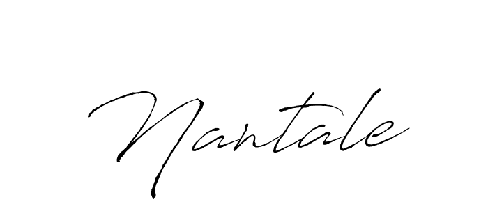 Make a beautiful signature design for name Nantale. With this signature (Antro_Vectra) style, you can create a handwritten signature for free. Nantale signature style 6 images and pictures png