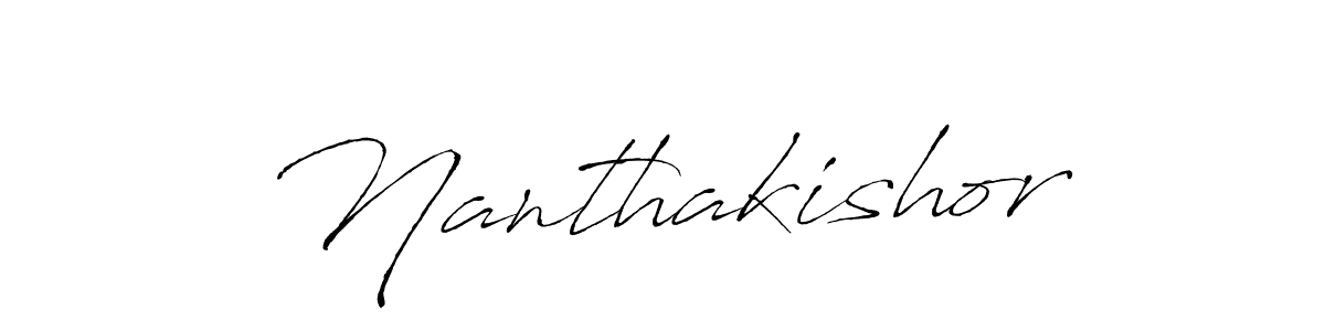 You can use this online signature creator to create a handwritten signature for the name Nanthakishor. This is the best online autograph maker. Nanthakishor signature style 6 images and pictures png