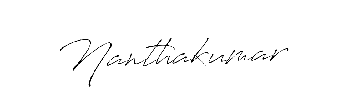 The best way (Antro_Vectra) to make a short signature is to pick only two or three words in your name. The name Nanthakumar include a total of six letters. For converting this name. Nanthakumar signature style 6 images and pictures png
