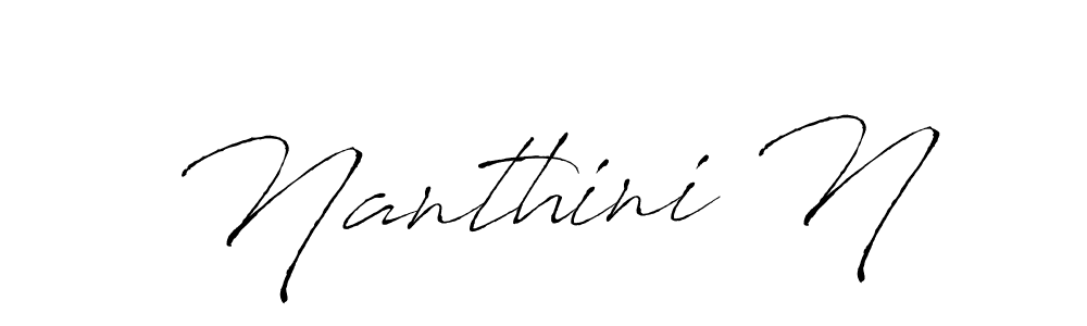How to Draw Nanthini N signature style? Antro_Vectra is a latest design signature styles for name Nanthini N. Nanthini N signature style 6 images and pictures png