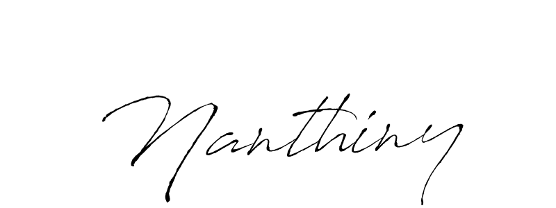 It looks lik you need a new signature style for name Nanthiny. Design unique handwritten (Antro_Vectra) signature with our free signature maker in just a few clicks. Nanthiny signature style 6 images and pictures png