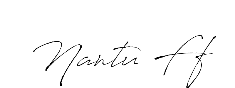 How to make Nantu Ff name signature. Use Antro_Vectra style for creating short signs online. This is the latest handwritten sign. Nantu Ff signature style 6 images and pictures png