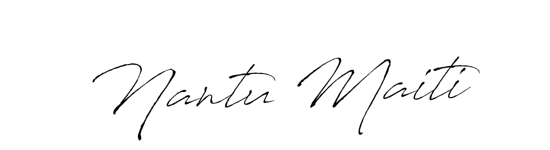 Make a beautiful signature design for name Nantu Maiti. Use this online signature maker to create a handwritten signature for free. Nantu Maiti signature style 6 images and pictures png