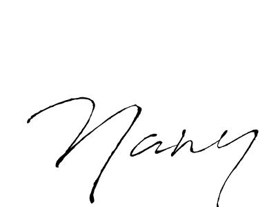 Nany stylish signature style. Best Handwritten Sign (Antro_Vectra) for my name. Handwritten Signature Collection Ideas for my name Nany. Nany signature style 6 images and pictures png