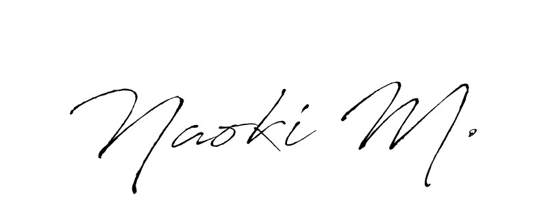 Use a signature maker to create a handwritten signature online. With this signature software, you can design (Antro_Vectra) your own signature for name Naoki M.. Naoki M. signature style 6 images and pictures png