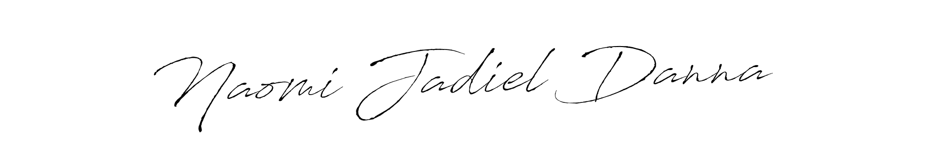 Make a beautiful signature design for name Naomi Jadiel Danna . With this signature (Antro_Vectra) style, you can create a handwritten signature for free. Naomi Jadiel Danna  signature style 6 images and pictures png