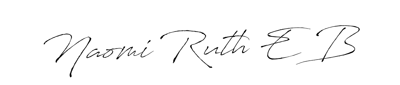 Also we have Naomi Ruth E B name is the best signature style. Create professional handwritten signature collection using Antro_Vectra autograph style. Naomi Ruth E B signature style 6 images and pictures png