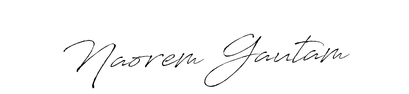 Also we have Naorem Gautam name is the best signature style. Create professional handwritten signature collection using Antro_Vectra autograph style. Naorem Gautam signature style 6 images and pictures png