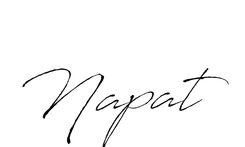 Use a signature maker to create a handwritten signature online. With this signature software, you can design (Antro_Vectra) your own signature for name Napat. Napat signature style 6 images and pictures png