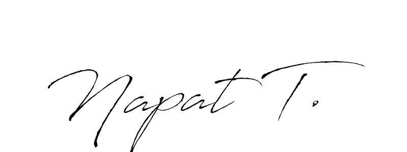 How to make Napat T. signature? Antro_Vectra is a professional autograph style. Create handwritten signature for Napat T. name. Napat T. signature style 6 images and pictures png