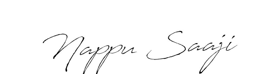 It looks lik you need a new signature style for name Nappu Saaji. Design unique handwritten (Antro_Vectra) signature with our free signature maker in just a few clicks. Nappu Saaji signature style 6 images and pictures png