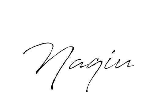 Make a beautiful signature design for name Naqiu. With this signature (Antro_Vectra) style, you can create a handwritten signature for free. Naqiu signature style 6 images and pictures png