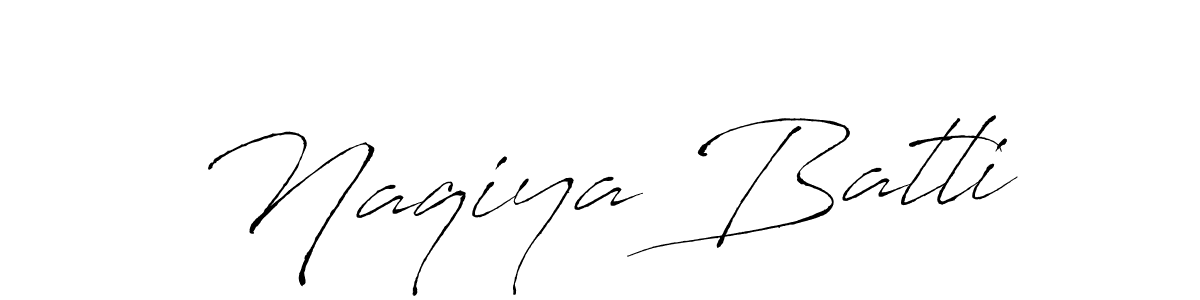 Create a beautiful signature design for name Naqiya Batli. With this signature (Antro_Vectra) fonts, you can make a handwritten signature for free. Naqiya Batli signature style 6 images and pictures png