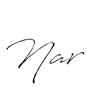 Use a signature maker to create a handwritten signature online. With this signature software, you can design (Antro_Vectra) your own signature for name Nar. Nar signature style 6 images and pictures png