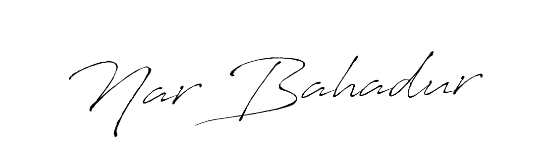 Similarly Antro_Vectra is the best handwritten signature design. Signature creator online .You can use it as an online autograph creator for name Nar Bahadur. Nar Bahadur signature style 6 images and pictures png