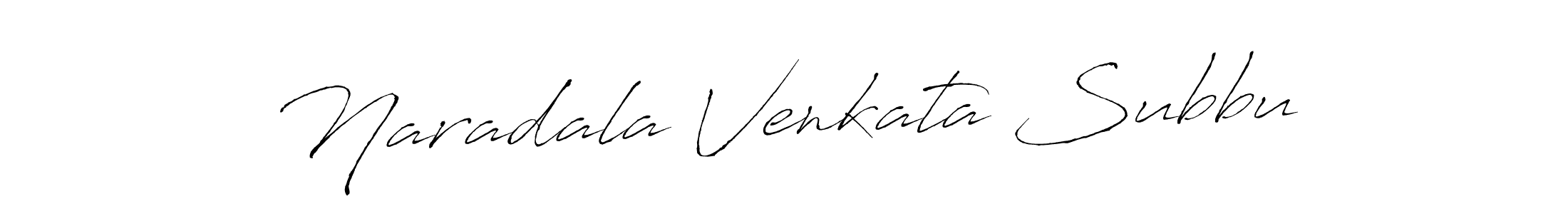 Design your own signature with our free online signature maker. With this signature software, you can create a handwritten (Antro_Vectra) signature for name Naradala Venkata Subbu. Naradala Venkata Subbu signature style 6 images and pictures png