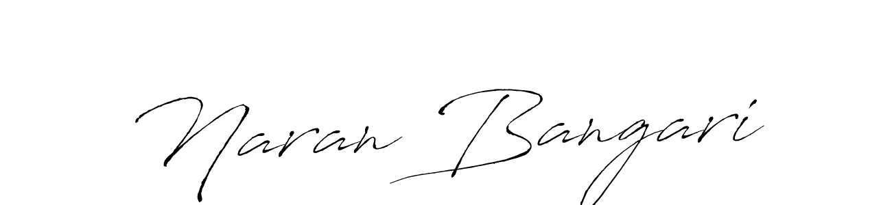 Also You can easily find your signature by using the search form. We will create Naran Bangari name handwritten signature images for you free of cost using Antro_Vectra sign style. Naran Bangari signature style 6 images and pictures png