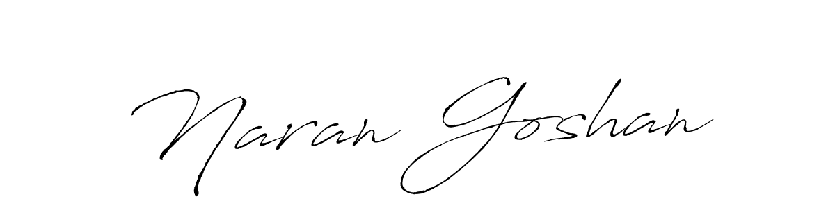Use a signature maker to create a handwritten signature online. With this signature software, you can design (Antro_Vectra) your own signature for name Naran Goshan. Naran Goshan signature style 6 images and pictures png