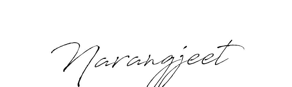 How to make Narangjeet signature? Antro_Vectra is a professional autograph style. Create handwritten signature for Narangjeet name. Narangjeet signature style 6 images and pictures png