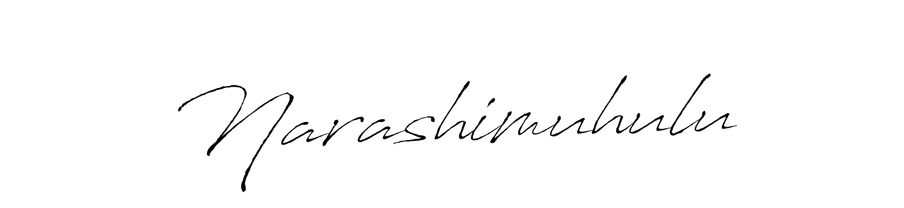 How to make Narashimuhulu name signature. Use Antro_Vectra style for creating short signs online. This is the latest handwritten sign. Narashimuhulu signature style 6 images and pictures png