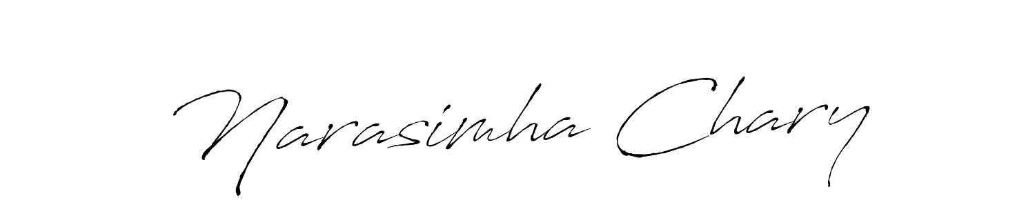 Design your own signature with our free online signature maker. With this signature software, you can create a handwritten (Antro_Vectra) signature for name Narasimha Chary. Narasimha Chary signature style 6 images and pictures png