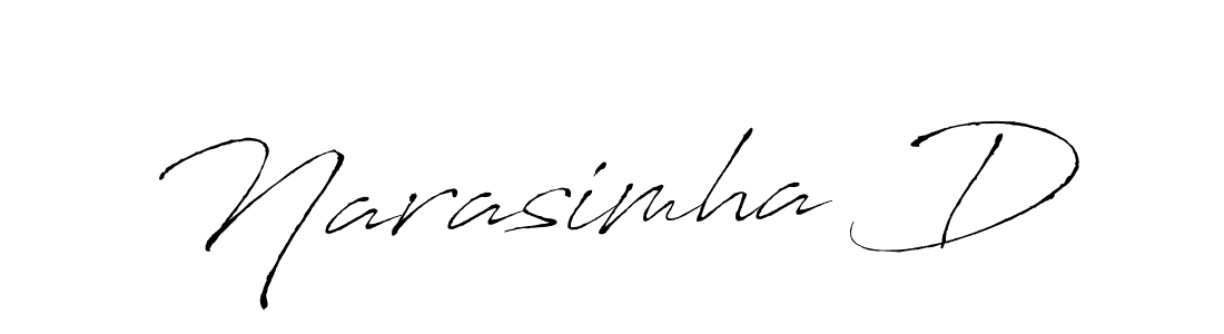 Use a signature maker to create a handwritten signature online. With this signature software, you can design (Antro_Vectra) your own signature for name Narasimha D. Narasimha D signature style 6 images and pictures png